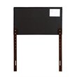 Glory Furniture Nova Faux Leather Upholstered Twin Headboard in Black