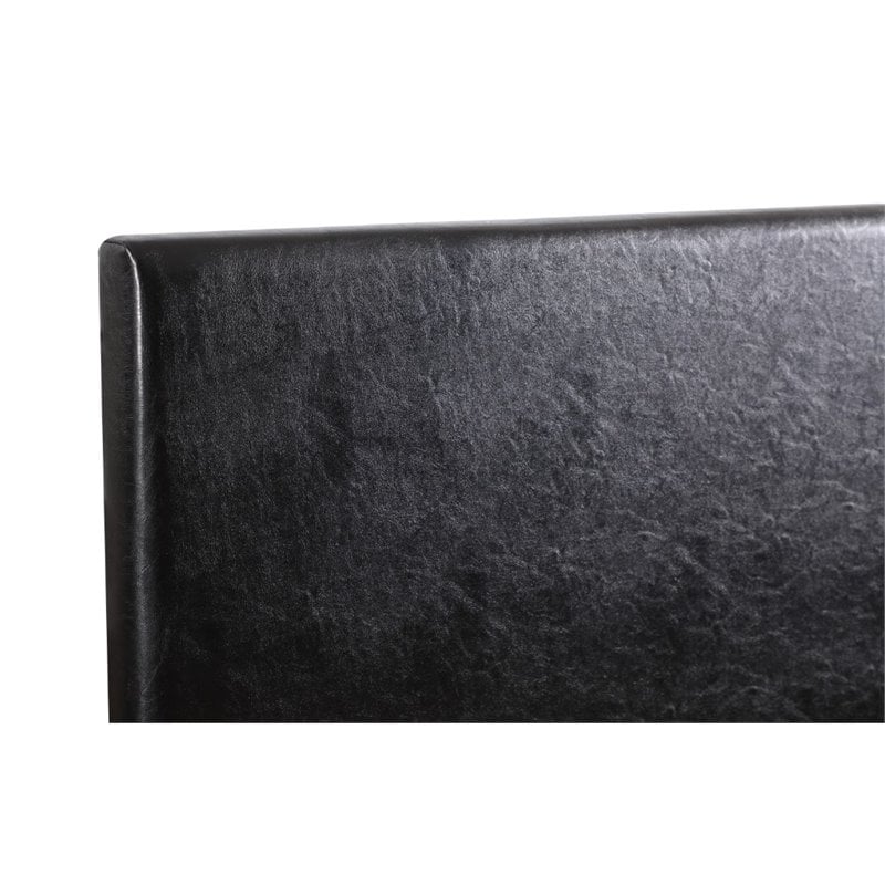 Glory Furniture Nova Faux Leather Upholstered Twin Headboard in Black