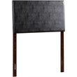 Glory Furniture Nova Faux Leather Upholstered Twin Headboard in Black
