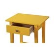 Glory Furniture Dalton 1 Drawer Nightstand in Yellow
