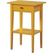 Glory Furniture Dalton 1 Drawer Nightstand in Yellow