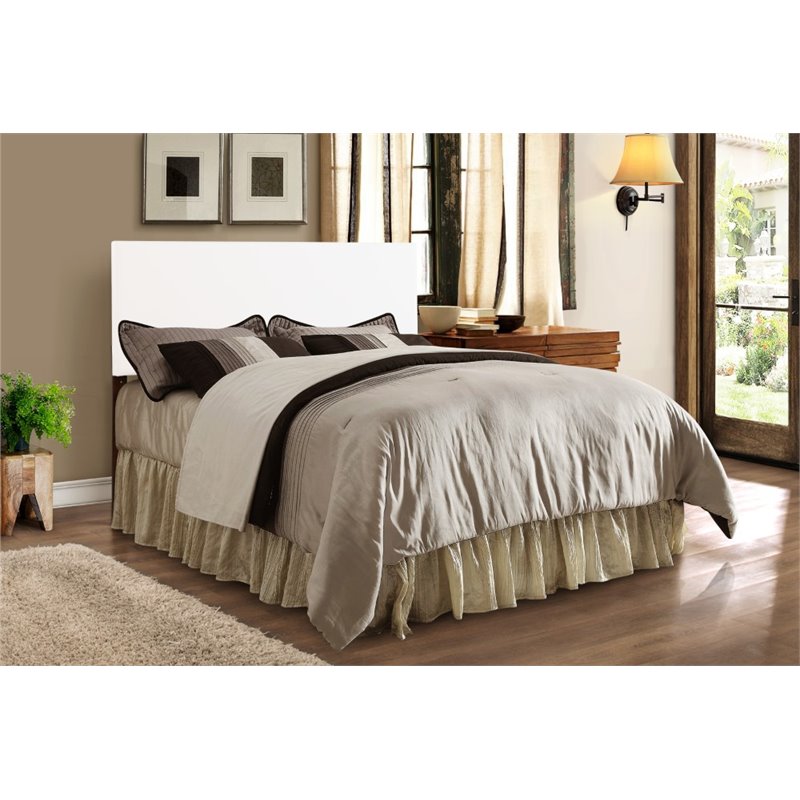Glory Furniture Nova Faux Leather Upholstered King Headboard in White