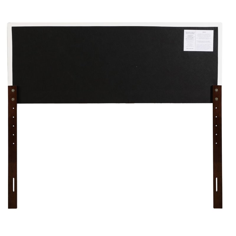 Glory Furniture Nova Faux Leather Upholstered King Headboard in White