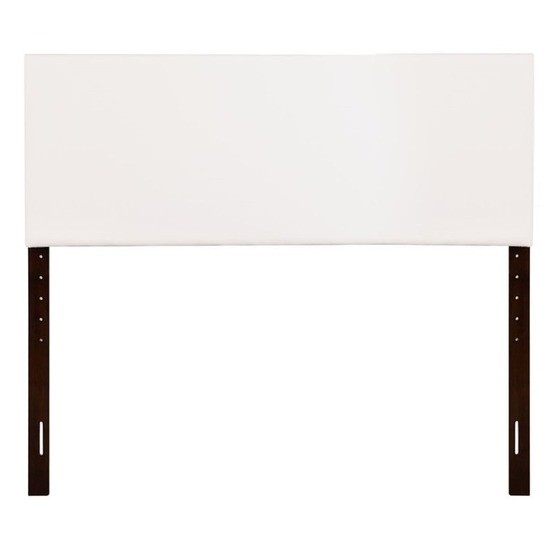 Glory Furniture Nova Faux Leather Upholstered Queen Headboard in White