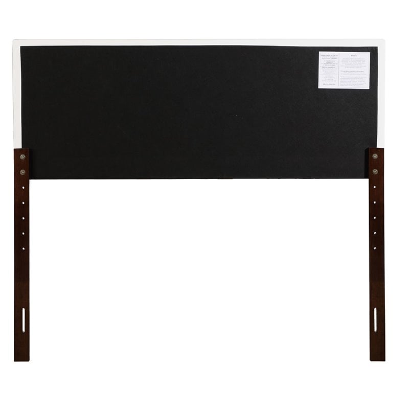 Glory Furniture Nova Faux Leather Upholstered Queen Headboard in White