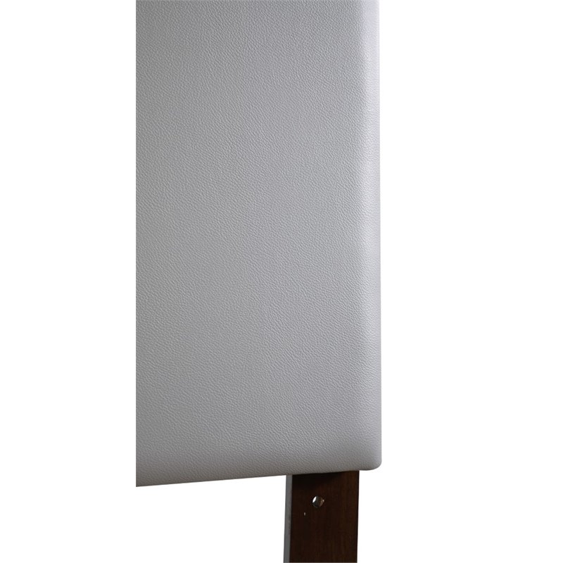 Glory Furniture Nova Faux Leather Upholstered Full Headboard in Light Gray