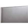 Glory Furniture Nova Faux Leather Upholstered Full Headboard in Light Gray
