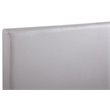 Glory Furniture Nova Faux Leather Upholstered Twin Headboard in Light Gray