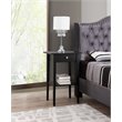 Glory Furniture Dalton 1 Drawer Nightstand in Black