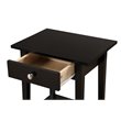 Glory Furniture Dalton 1 Drawer Nightstand in Black