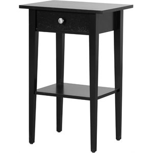 Glory Furniture Dalton 1 Drawer Nightstand in Black
