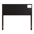 Glory Furniture Super Nova Faux Leather Upholstered King Headboard in Black