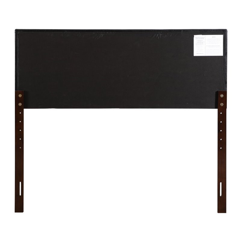 Glory Furniture Super Nova Faux Leather Upholstered Queen Headboard in Black