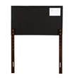 Glory Furniture Super Nova Faux Leather Upholstered Twin Headboard in Black
