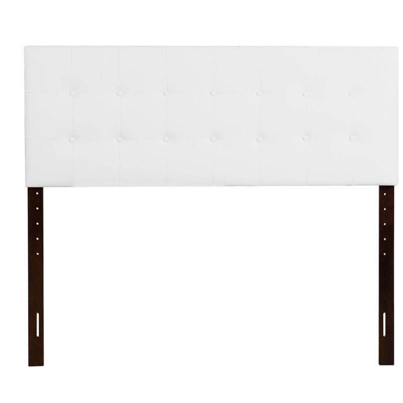 Glory Furniture Super Nova Faux Leather Upholstered Full Headboard in White