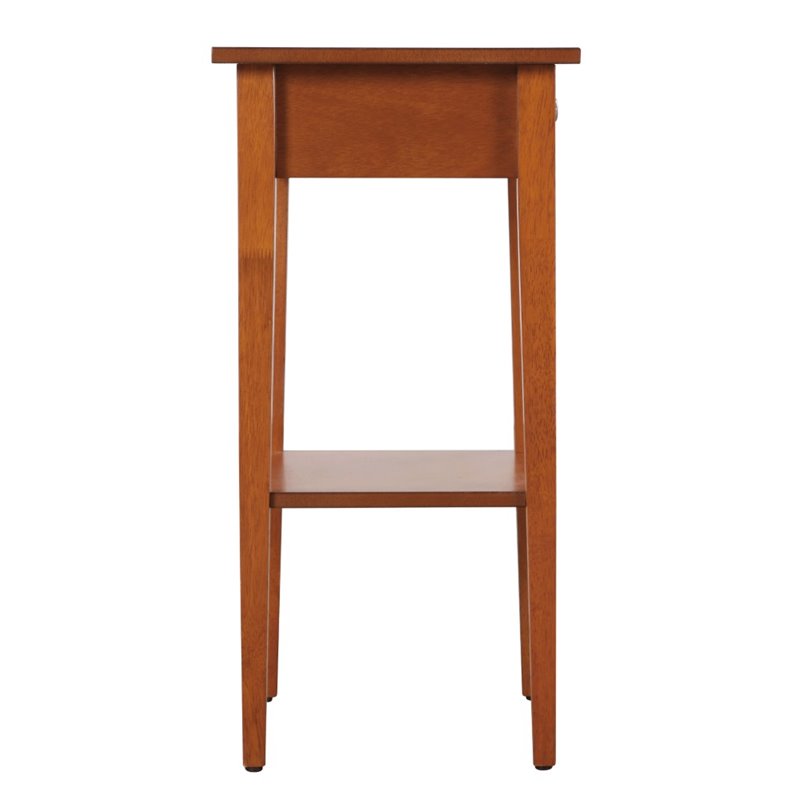 Glory Furniture Dalton 1 Drawer Nightstand in Oak