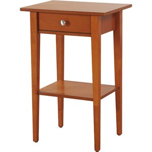 Glory Furniture Dalton 1 Drawer Nightstand in Oak