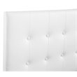 Glory Furniture Super Nova Faux Leather Upholstered King Headboard in White
