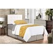 Glory Furniture Super Nova Faux Leather Upholstered Twin Headboard in White