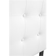 Glory Furniture Super Nova Faux Leather Upholstered Twin Headboard in White