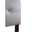 Glory Furniture Super Nova Faux Leather Upholstered King Headboard in Light Gray