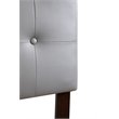 Glory Furniture Super Nova Faux Leather Upholstered Queen Headboard in Gray
