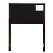 Glory Furniture Super Nova Faux Leather Upholstered Twin Headboard in Light Gray