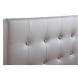 Glory Furniture Super Nova Faux Leather Upholstered Twin Headboard in Light Gray