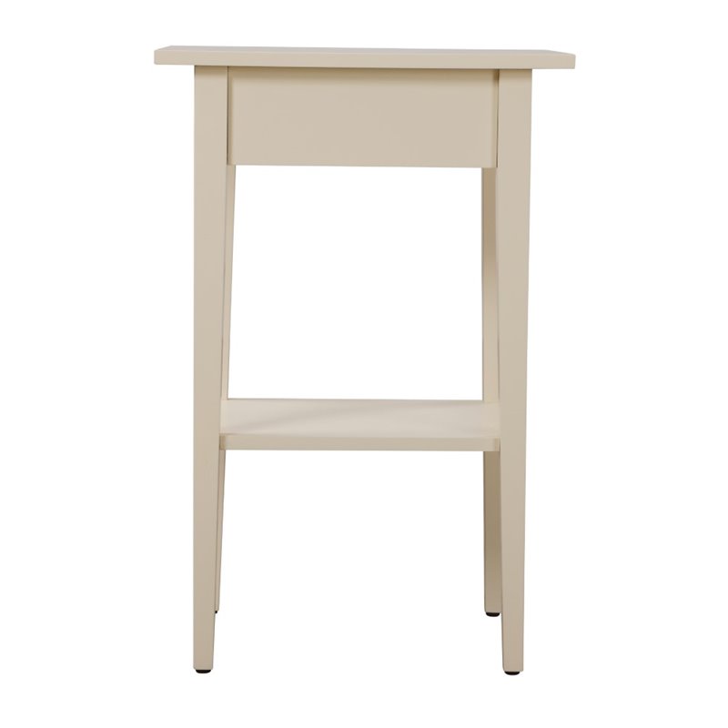 Glory Furniture Dalton 1 Drawer Nightstand in Beige