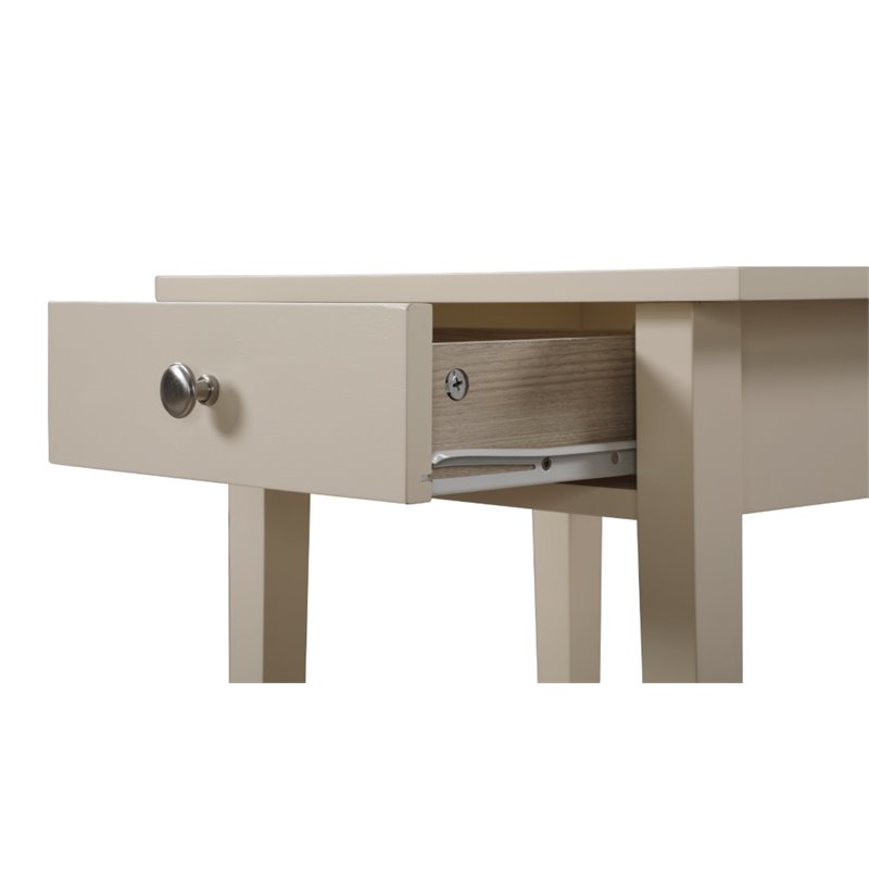 Glory Furniture Dalton 1 Drawer Nightstand in Beige