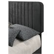 Glory Furniture Lodi Velvet Upholstered Full Bed in Black