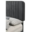 Glory Furniture Lodi Velvet Upholstered Twin Bed in Black