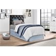 Glory Furniture Super Nova Faux Leather Upholstered Twin Headboard in Black