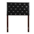 Glory Furniture Super Nova Faux Leather Upholstered Twin Headboard in Black