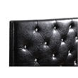 Glory Furniture Super Nova Faux Leather Upholstered Twin Headboard in Black