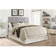 Glory Furniture Super Nova Faux Leather Upholstered King Headboard in Light Gray
