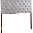 Glory Furniture Super Nova Faux Leather Upholstered Queen Headboard in Gray