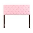 Glory Furniture Super Nova Faux Leather Upholstered Full Headboard in Pink