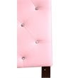 Glory Furniture Super Nova Faux Leather Upholstered Full Headboard in Pink
