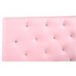 Glory Furniture Super Nova Faux Leather Upholstered Full Headboard in Pink