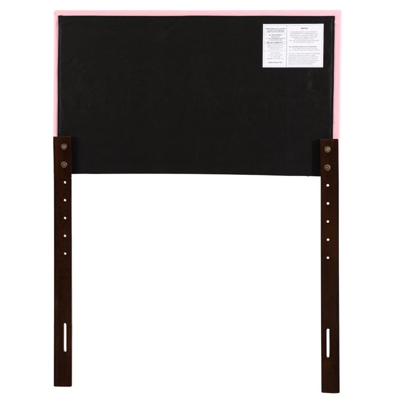 Glory Furniture Super Nova Faux Leather Upholstered Twin Headboard in Pink