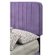 Glory Furniture Lodi Velvet Upholstered Twin Bed in Purple