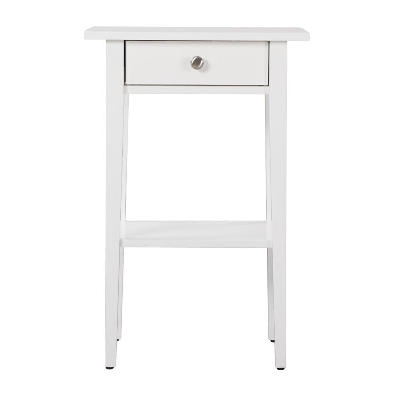 Glory Furniture Dalton 1 Drawer Nightstand in White