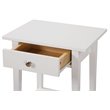 Glory Furniture Dalton 1 Drawer Nightstand in White