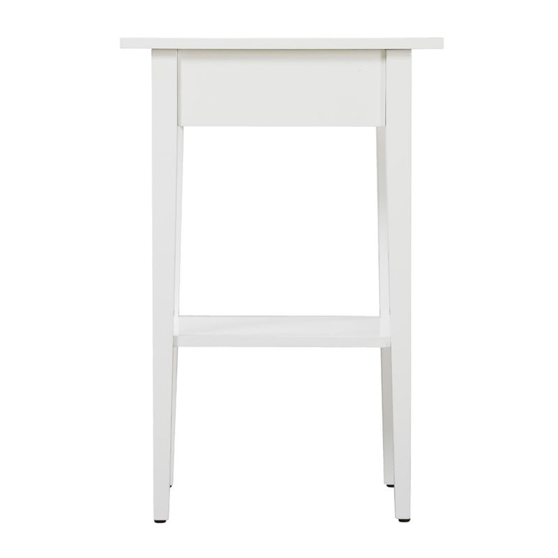 Glory Furniture Dalton 1 Drawer Nightstand in White
