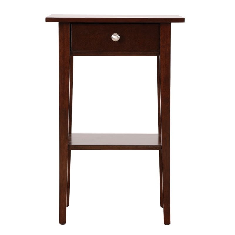 Glory Furniture Dalton 1 Drawer Nightstand in Cappuccino