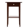 Glory Furniture Dalton 1 Drawer Nightstand in Cappuccino