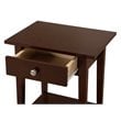 Glory Furniture Dalton 1 Drawer Nightstand in Cappuccino