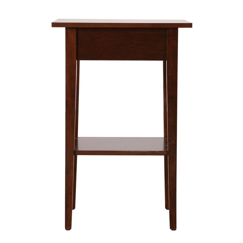 Glory Furniture Dalton 1 Drawer Nightstand in Cappuccino