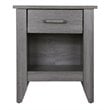 Glory Furniture Lennox 1 Drawer Nightstand in Gray